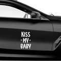 Kiss my Baby Aufkleber - Beispielansicht