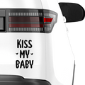 Kiss my Baby Aufkleber - Beispielansicht