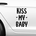 Kiss my Baby Aufkleber - Beispielansicht
