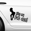 Kiss my fat ass Aufkleber - Beispielansicht