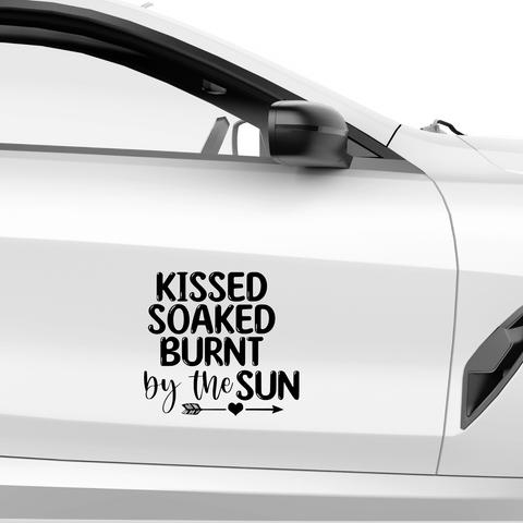 Kissed soaked burnt by the sun Aufkleber - Beispielansicht