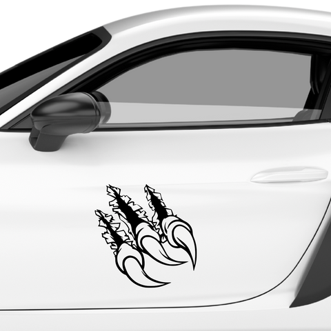 Krallen Tattoo Tribal Aufkleber - Beispielansicht