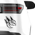 Krallen Tattoo Tribal Aufkleber - Beispielansicht
