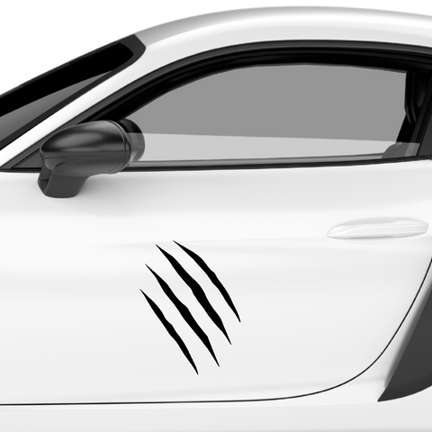 Löwe Krallenriss Aufkleber - Beispielansicht