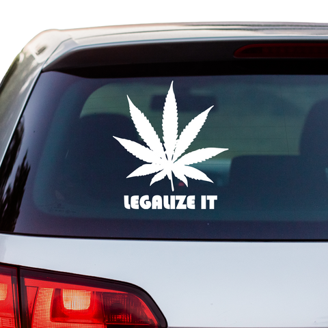 Legalize It Aufkleber - Beispielansicht