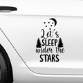 Lets sleep under the stars Aufkleber - Beispielansicht