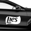 Lies Lays Fakelogo Aufkleber - Beispielansicht