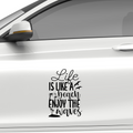 Life is like a beach enjoy the waves Aufkleber - Beispielansicht