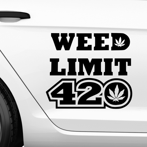 Limit 420 Aufkleber - Beispielansicht