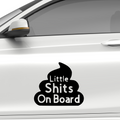Little Shits on Board Aufkleber - Beispielansicht
