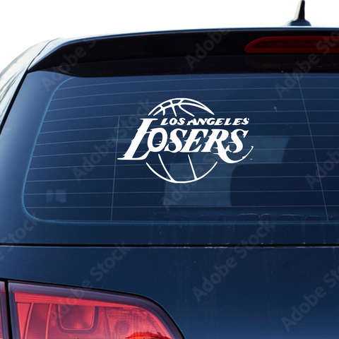 Loosers Lakers Fakelogo Aufkleber - Beispielansicht