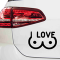 Love Boobs Aufkleber - Beispielansicht