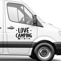 Love Camping Aufkleber - Beispielansicht