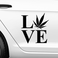 Love Weed Aufkleber - Beispielansicht