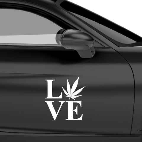 Love Weed Aufkleber - Beispielansicht