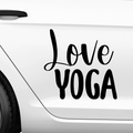 Love Yoga Aufkleber - Beispielansicht