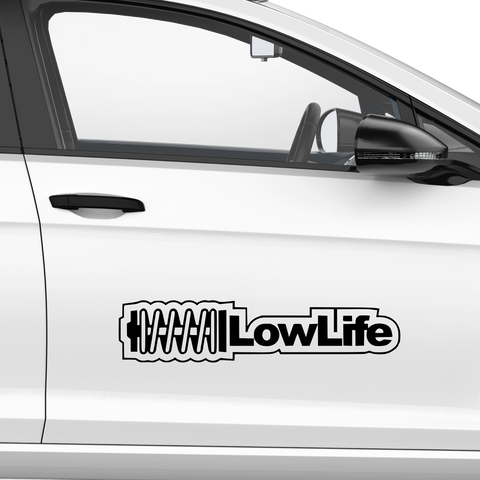 LowLife Schriftzug Aufkleber 2 - Beispielansicht