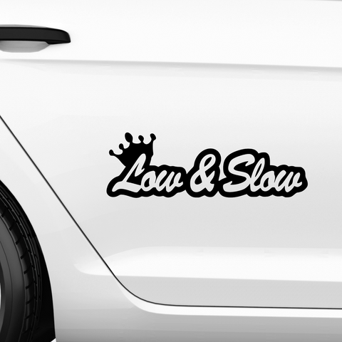 Low&Slow Aufkleber - Beispielansicht