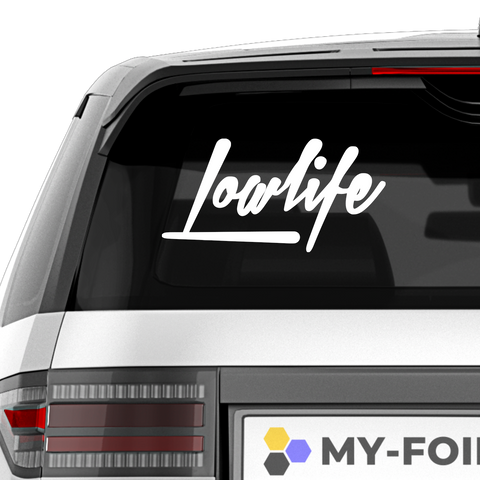 Lowlife Schriftzug Aufkleber 10 - Beispielansicht