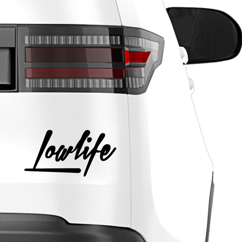 Lowlife Schriftzug Aufkleber 10 - Beispielansicht