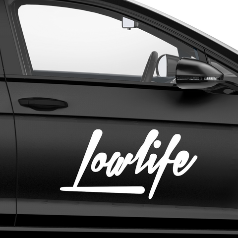 Lowlife Schriftzug Aufkleber 10 - Beispielansicht
