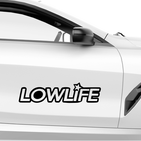 Lowlife Schriftzug Aufkleber 11 - Beispielansicht