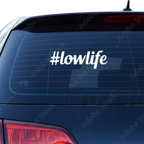 Lowlife Schriftzug Aufkleber 1 - Beispielansicht