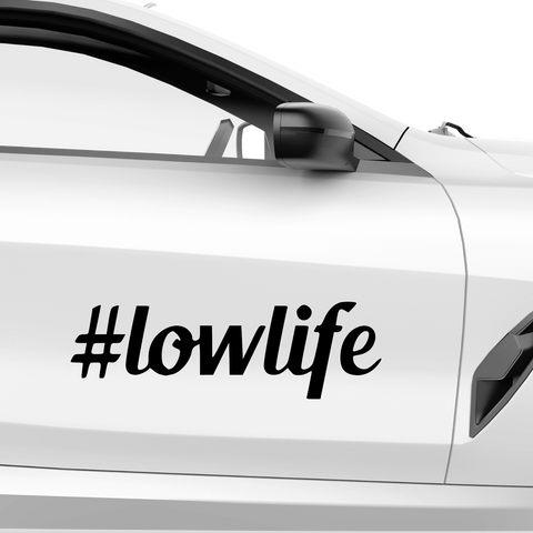Lowlife Schriftzug Aufkleber 1 - Beispielansicht