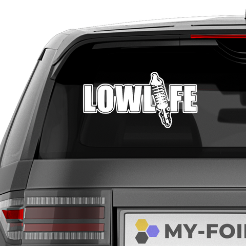 Lowlife Schriftzug Aufkleber 5 - Beispielansicht