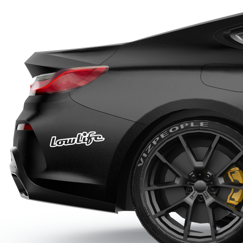 Lowlife Schriftzug Aufkleber 6 - Beispielansicht