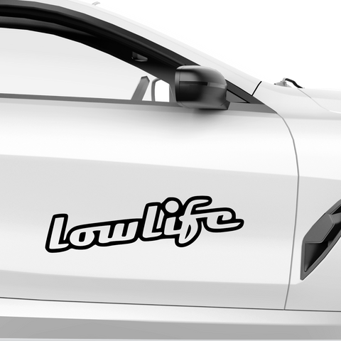 Lowlife Schriftzug Aufkleber 6 - Beispielansicht
