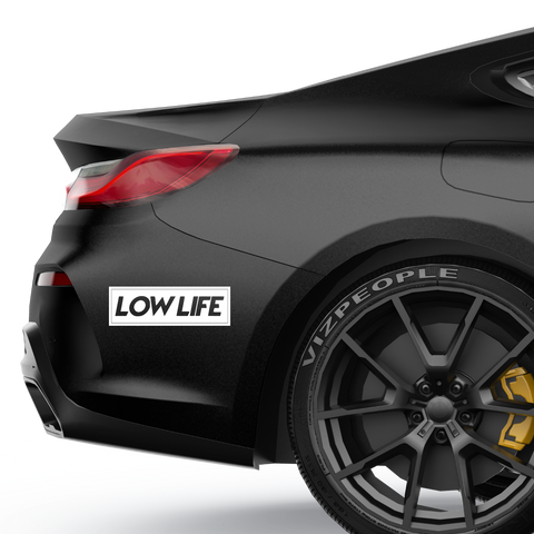 Lowlife_Schriftzug Aufkleber 8 - Beispielansicht