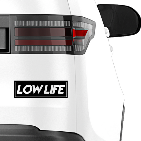 Lowlife_Schriftzug Aufkleber 8 - Beispielansicht