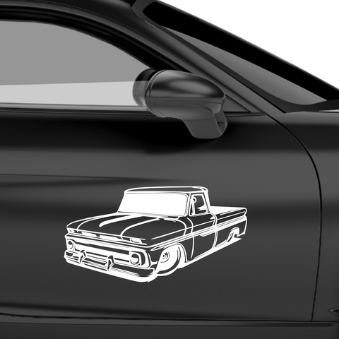 Lowrider Auto Aufkleber 1 - Beispielansicht