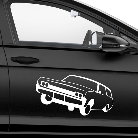 Lowrider Auto Aufkleber 7 - Beispielansicht