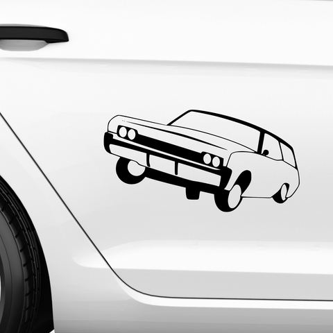 Lowrider Auto Aufkleber 7 - Beispielansicht