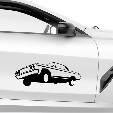 Lowrider Auto Aufkleber 8 - Beispielansicht