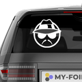 Lowrider Logo Aufkleber - Beispielansicht