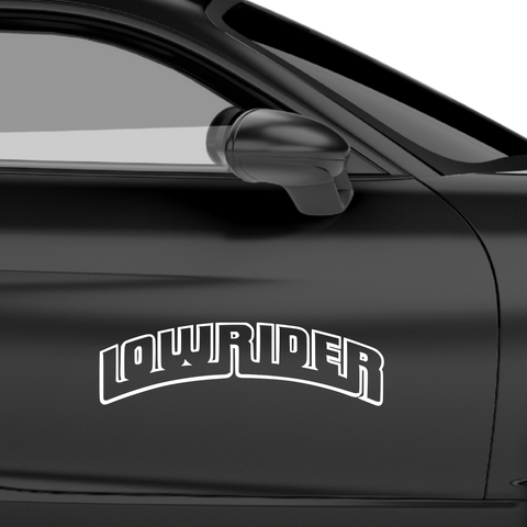 Lowrider Schriftzug Aufkleber 2 - Beispielansicht