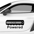 M20 Powered Aufkleber - Beispielansicht
