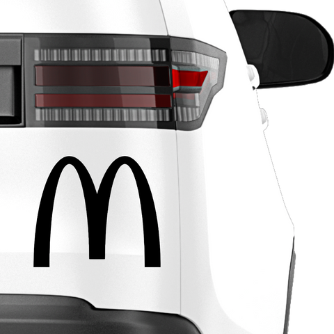MC Donalds M Aufkleber - Beispielansicht