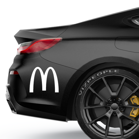 MC Donalds M Aufkleber - Beispielansicht