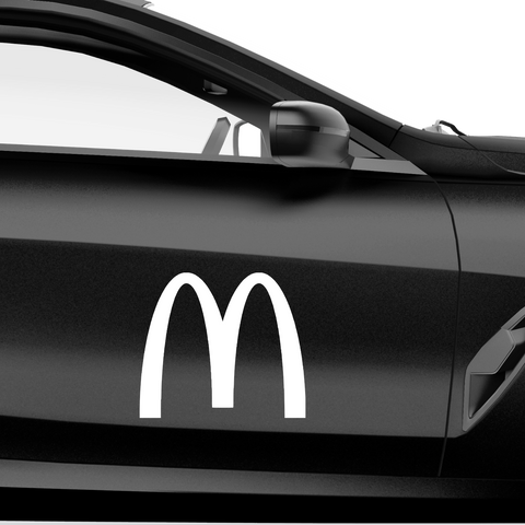 MC Donalds M Aufkleber - Beispielansicht