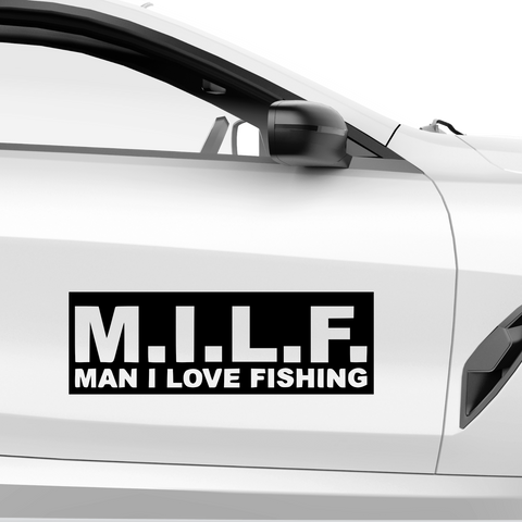 M.I.L.F. Aufkleber - Beispielansicht