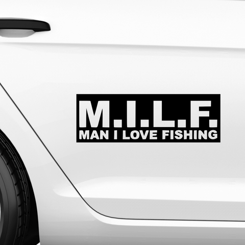 M.I.L.F. Aufkleber - Beispielansicht