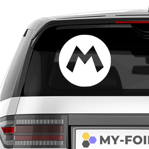 M Symbol Aufkleber - Beispielansicht