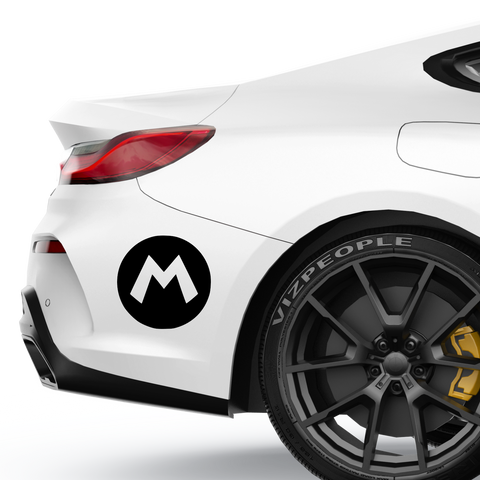 M Symbol Aufkleber - Beispielansicht