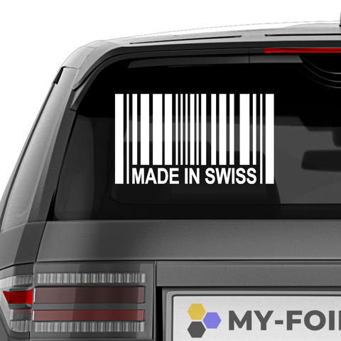 Made in Swiss Aufkleber - Beispielansicht