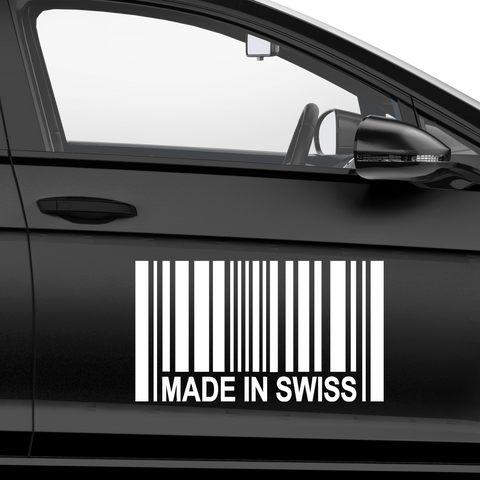 Made in Swiss Aufkleber - Beispielansicht