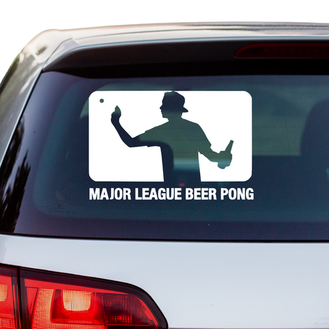 Major league BeerPong Aufkleber - Beispielansicht